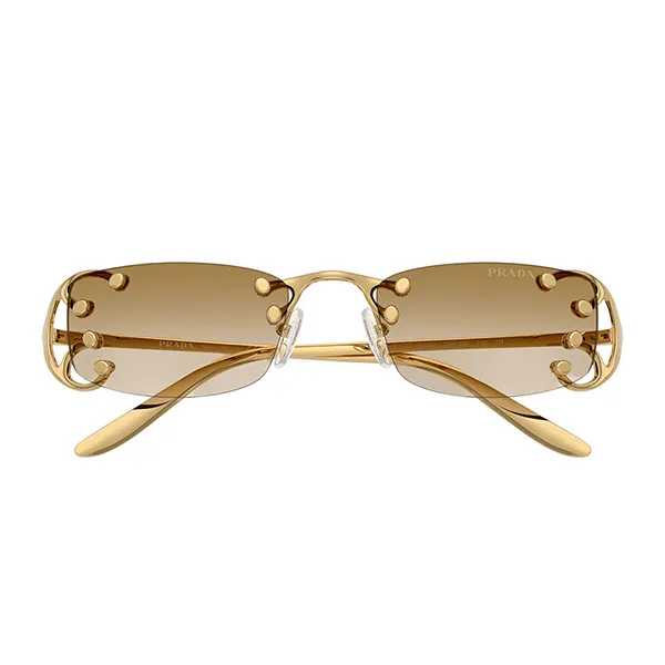 Kính Mát Nữ Prada Sunglasses 0PR C57S 29H30V Màu Gold/Nâu