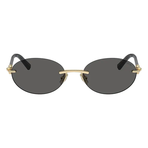 Kính Mát Nữ Tiffany & Co. 0TF3104D 6216S4 Pale Gold Sunglasses Màu Đen Xám