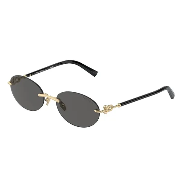 Kính Mát Nữ Tiffany & Co. 0TF3104D 6216S4 Pale Gold Sunglasses Màu Đen Xám