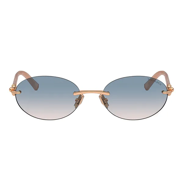 Kính Mát Nữ Tiffany & Co. Rose Gold Gradient Blue 0TF3104D 621716 Màu Xanh Blue