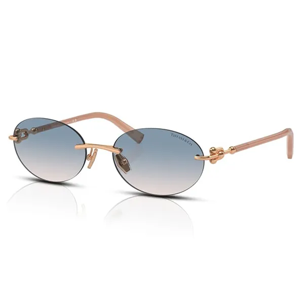 Kính Mát Nữ Tiffany & Co. Rose Gold Gradient Blue 0TF3104D 621716 Màu Xanh Blue