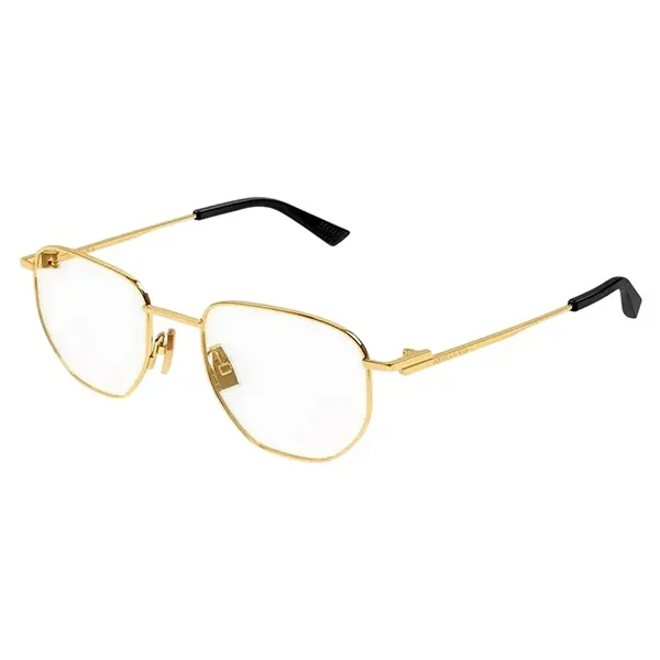 Kính Mắt Cận Unisex Bottega Veneta Eyeglasses BV1301O 001 50mm Màu Vàng Gold