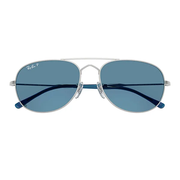 Kính Mát Unisex Rayban Polarized Sunglasses 0RB3735 003/S260 Màu Xanh/Bạc