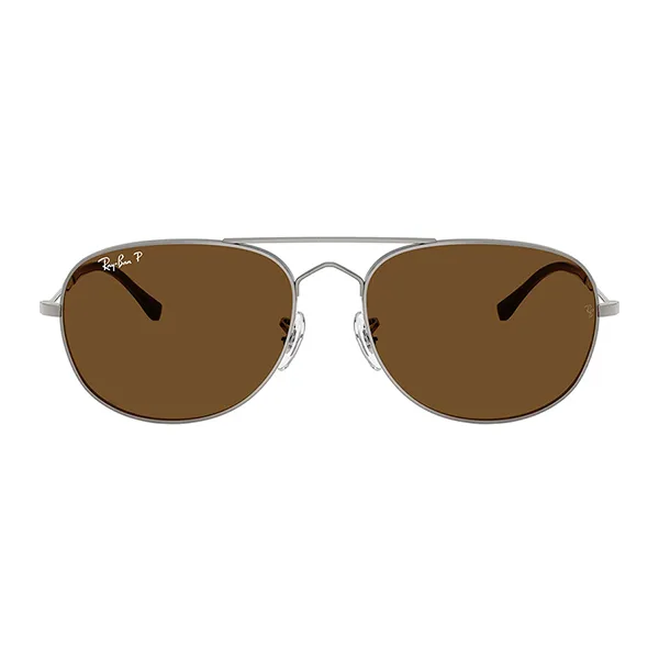 Kính Mát Unisex Rayban Polarized Sunglasses 0RB3735 004/5760 Màu Nâu/Bạc