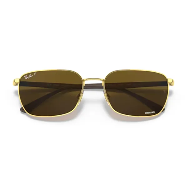 Kính Mát Unisex Rayban Sunglasses Polarized 0RB3684CH 001/AN58 Màu Nâu/Gold