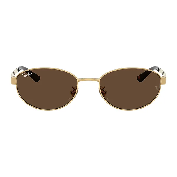 Kính Mát Unisex Rayban Sunglasses 0RB3774D 001/7355 Màu Nâu/Gold