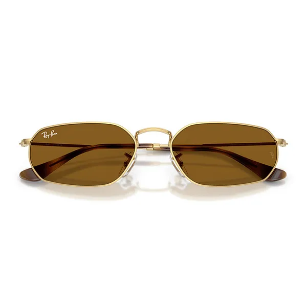 Kính Mát Unisex Rayban Sunglasses 0RB3947 001/3357 Màu Nâu/Gold