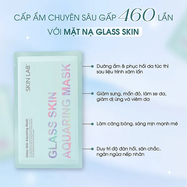 Mặt Nạ Cấp Ẩm Và Phục Hồi Da Skin Lab Glass Skin Aquaring Mask (1 Miếng)