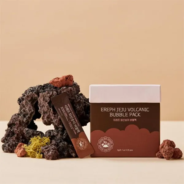 Mặt Nạ Dưỡng Da Ereph Jeju Volcanic Pore Bubble Mask (25 miếng)