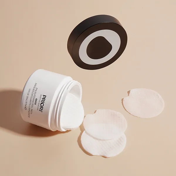 Miếng Bông Tẩy Tế Bào Chết Priori Q+Sod Enlightening Peel Pads 30 Miếng