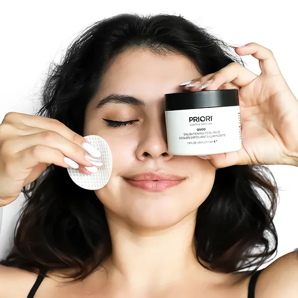 Miếng Bông Tẩy Tế Bào Chết Priori Q+Sod Enlightening Peel Pads 30 Miếng