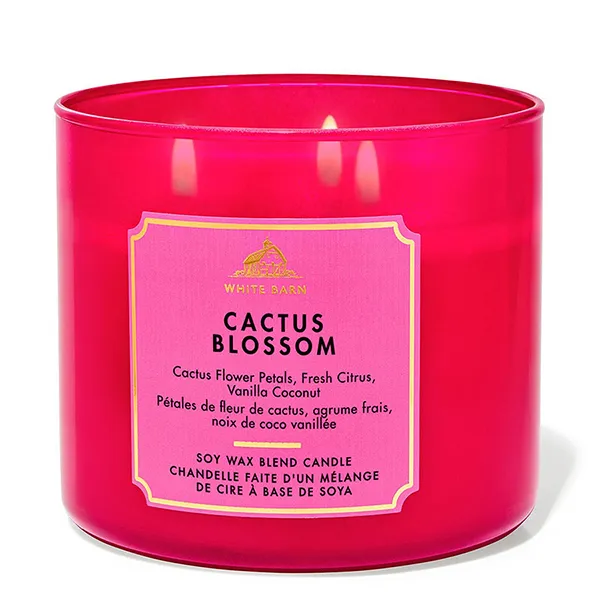 Nến Thơm 3 Bấc Bath & Body Works Cactus Blossom 3-Wick Candle