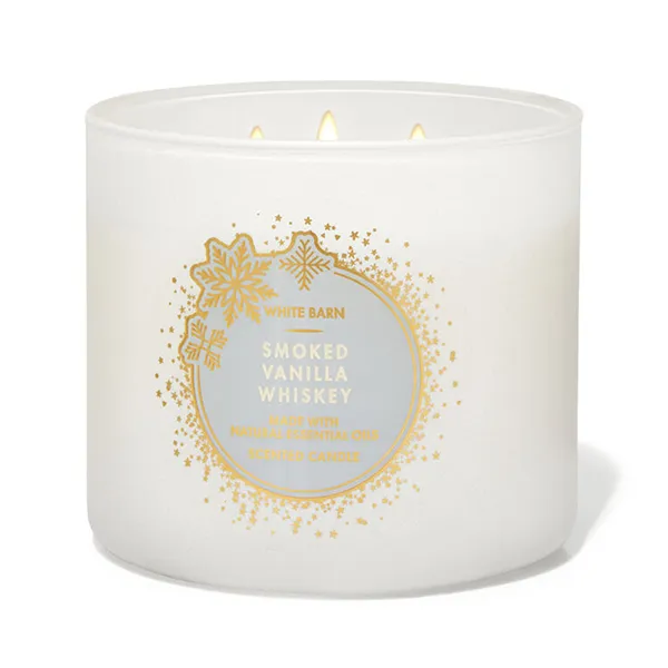 Nến Thơm Bath & Body Works Smoked Vanilla Whiskey 3-Wick Candle 411g