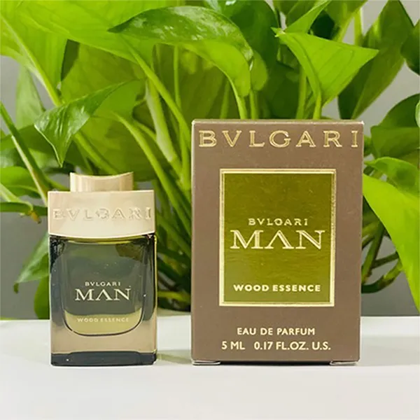 Set Nước Hoa Nam Bvlgari Wood Essence EDP 3 Món (5ml x3)