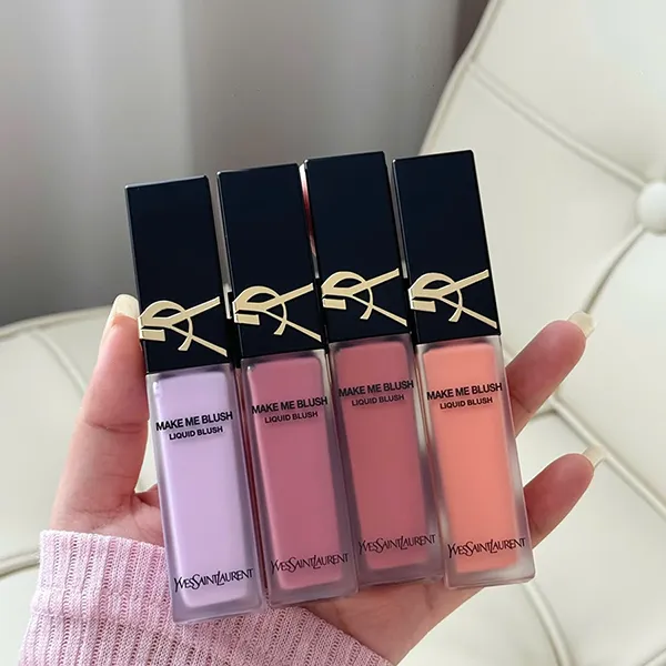 Phấn Má Hồng Dạng Kem Yves Saint Laurent YSL Make Me Blush Blurring 66 Fushsia Fling Màu Hồng Tươi