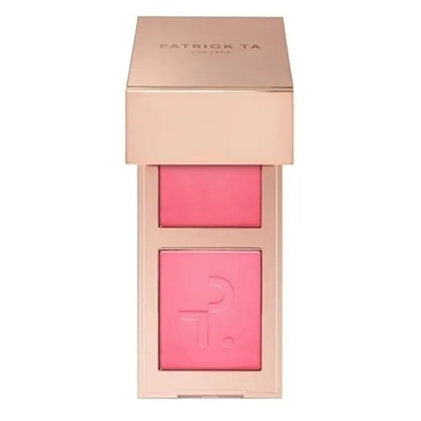 Phấn Má Hồng Patrick Ta 2in1 Double-Take Cream And Power Blush Duo Màu She's That Girl Hồng Nhạt