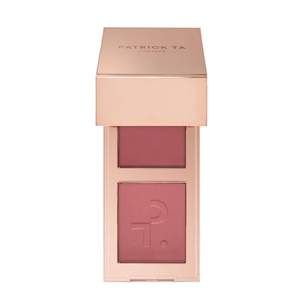 Phấn Má Hồng Patrick Ta 2in1 Double-Take Cream And Power Blush Duo Màu She's Goes The Gym Hồng Tím