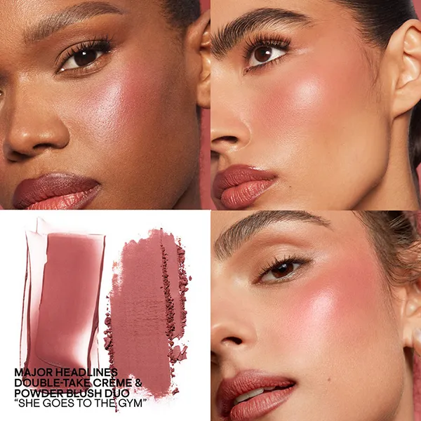 Phấn Má Hồng Patrick Ta Major Headlines Double-Take Crème & Powder Blush Duo Mini - She Goes To The Gym