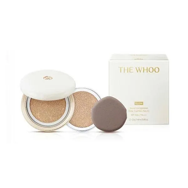 Phấn Nước Cushion The Whoo Royal Complexion Glow Tone 21 + Kèm Lõi (13g x 2)