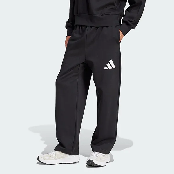 Quần Dài Nam Adidas Essentials Wide-Leg 3 Bar Logo Pants JF3567 Màu Đen Size XS