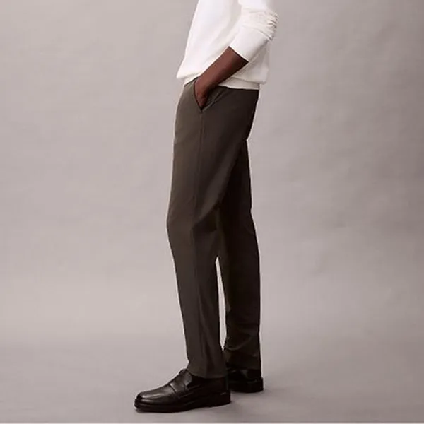Quần Dài Nam Calvin Klein CK Tech Slim Stretch Woven Chino 40BM632 - 024 Màu Nâu Size 32