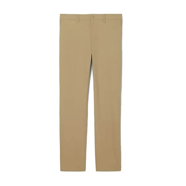 Quần Dài Nam Lacoste Slim Fit Stretch Commuter Pants HH1916 CB8 Màu Be Đậm Size 40