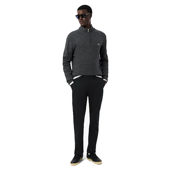 Quần Dài Nam Lacoste Slim Fit Stretch Cotton Chino Pants HH3463 031 Màu Đen Size 40/32