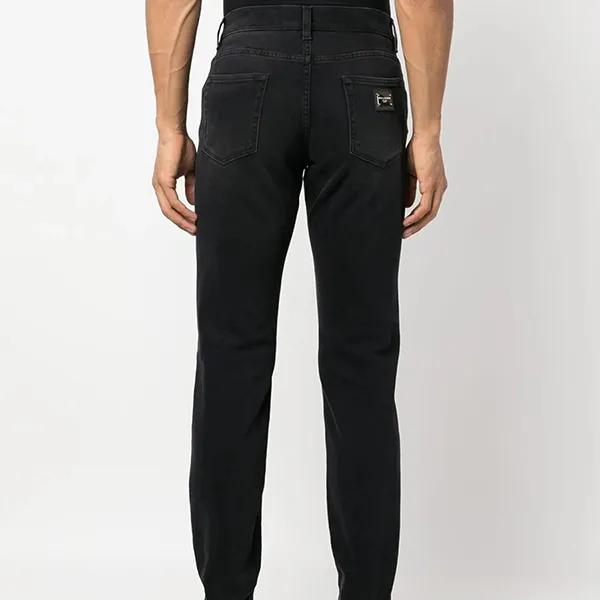 Quần Jean Nam Dolce & Gabbana Jeans Slim Essentials Màu Đen Size 50