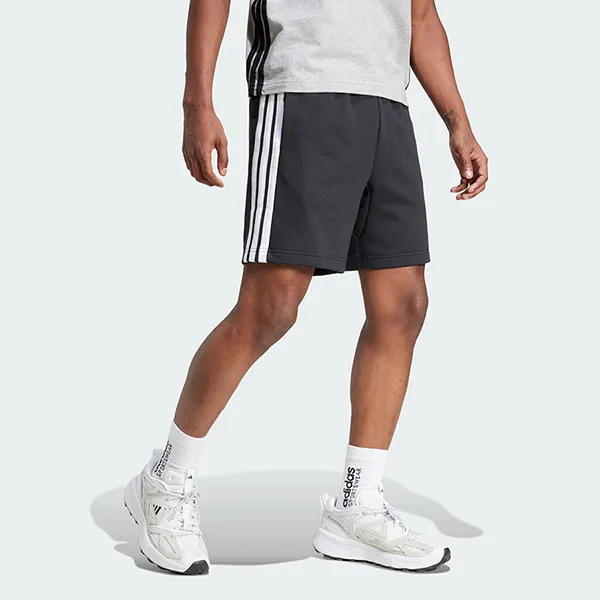 Quần Short Nam Adidas 3 Sọc Essential JE6414 Màu Đen Size M