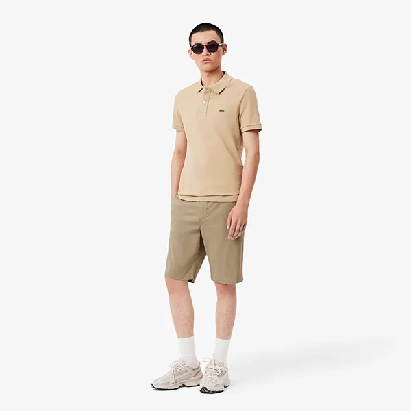 Quần Short Nam Lacoste Chino FH3347 CB8 Màu Be Đậm Size 40