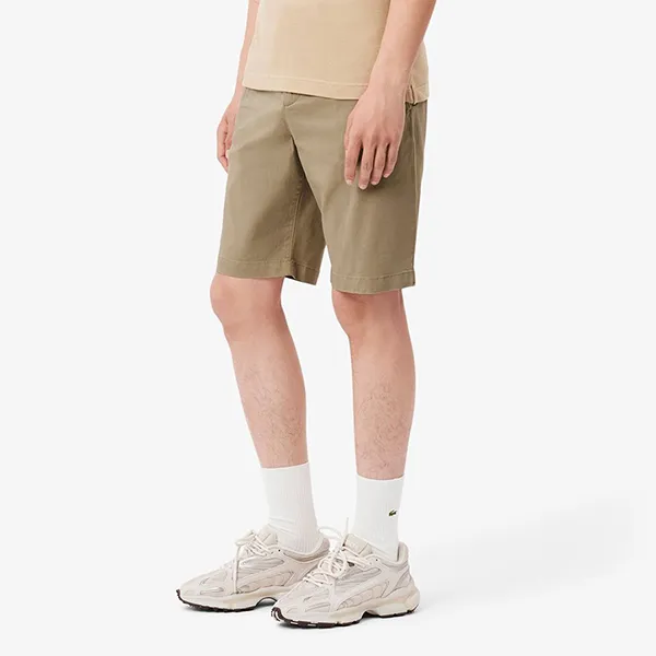 Quần Short Nam Lacoste Chino FH3347 CB8 Màu Be Đậm Size 40