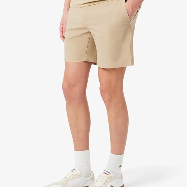 Quần Short Nam Lacoste Slim Fit Commuter FH3014 02S Màu Be Size 40