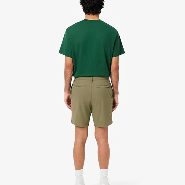 Quần Short Nam Lacoste Slim Fit Commuter FH3014 BMY Xanh Kaki Size 44