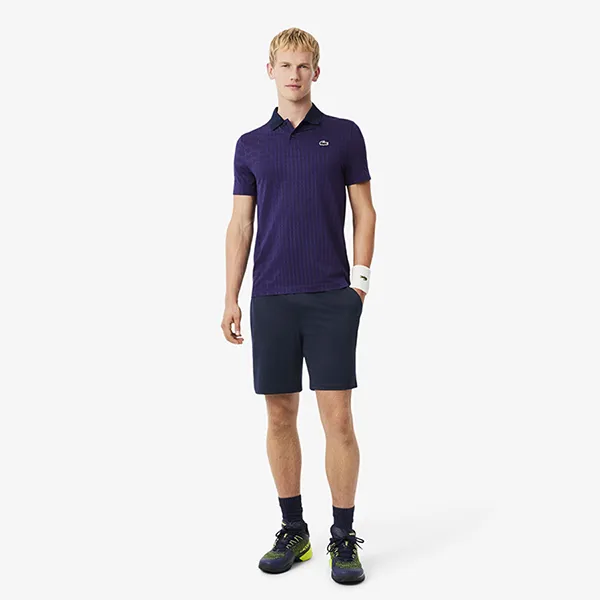 Quần Short Nam Lacoste Ultra Dry Stretch Tennis Shorts GH4775 - 166 Màu Xanh Navy Size 3