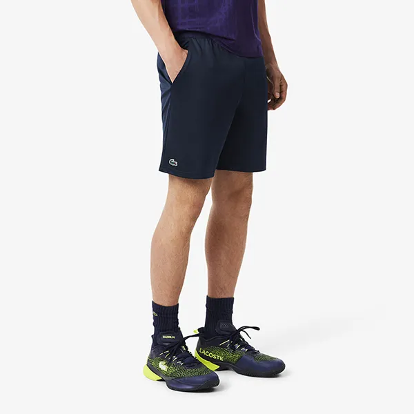 Quần Short Nam Lacoste Ultra Dry Stretch Tennis Shorts GH4775 - 166 Màu Xanh Navy Size 3