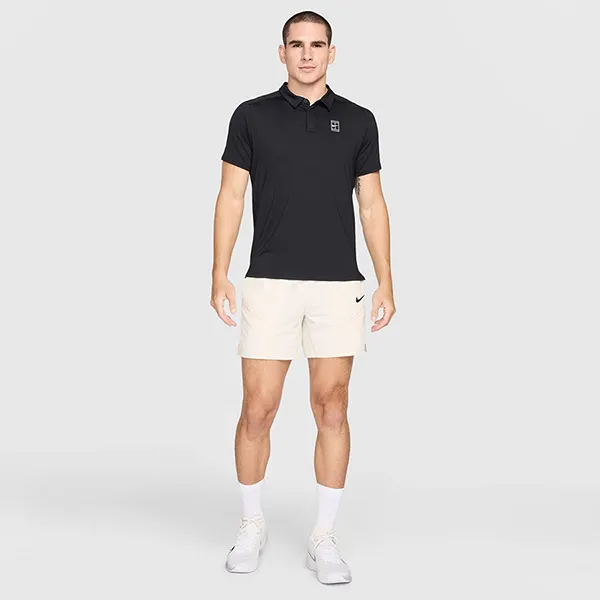Quần Short Nam Nike Court Slam Men's Dri-FIT Tennis FZ6937-110 Shorts Màu Trắng Ngà Size S
