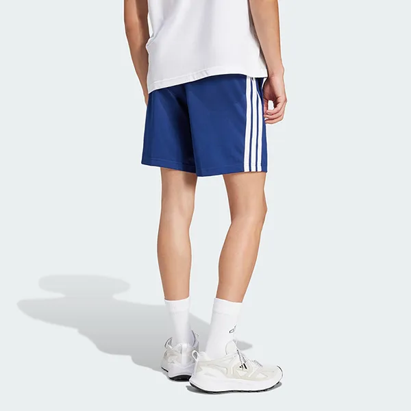 Quần Short Nữ Adidas Essentials 3-Stripes Single Jersey 7-Inch JF3679 Màu Xanh Blue Size S