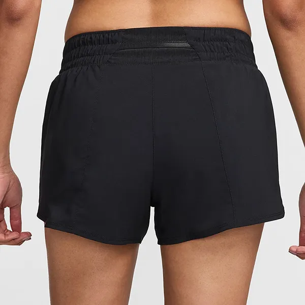 Quần Short Nữ Nike One Dri-FIT Mid-Rise Brief-Lined Graphic Shorts FV6365-010 Màu Đen Size M