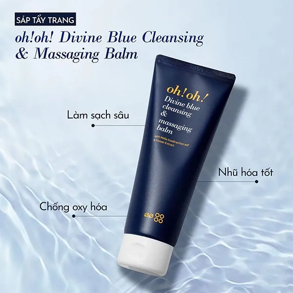Sáp Tẩy Trang Hỗ Trợ Dưỡng Ẩm Oh! Oh! Divine Blue Cleansing & Massaging Balm 150ml