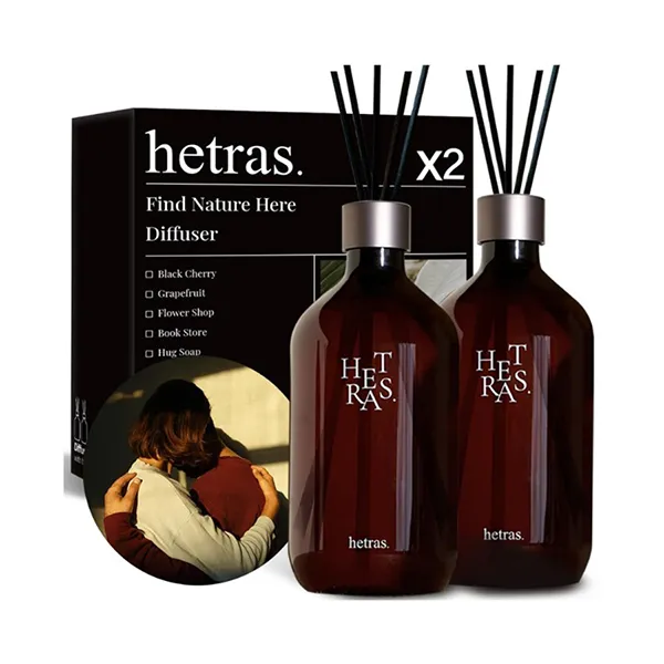 Set 2 Chai Tinh Dầu Nước Hoa Khuếch Tán Hương Thơm Hetras Hug Soap (500ml x 2)