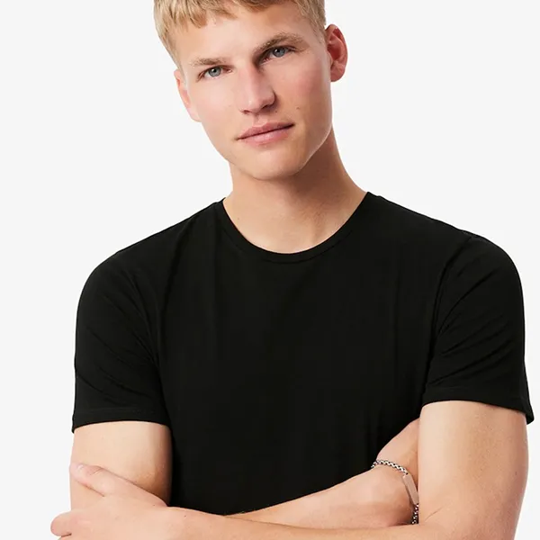 Set 3 Áo Thun Nam Lacoste Regular Tit TH9007 031 Tshirt Noir Màu Đen Size M