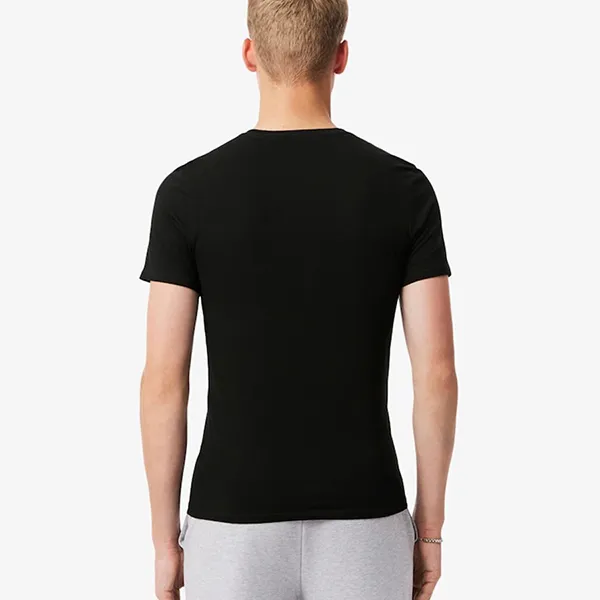 Set 3 Áo Thun Nam Lacoste Regular Tit TH9007 031 Tshirt Noir Màu Đen Size M