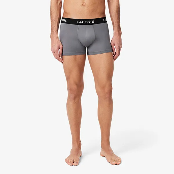 Set 3 Quần Lót Nam Lacoste 3-Pack Microfiber Trunks 5H2394 W3Y Phối Màu Size S