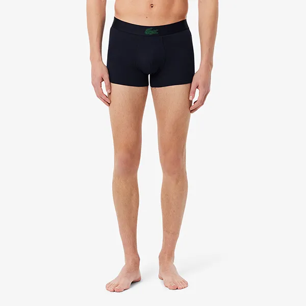 Set 3 Quần Lót Nam Lacoste 3-Pack Stretch Cotton Trunks 5H5154 I90 Màu Xanh Xám Size S