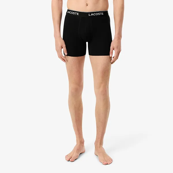Set 3 Quần Lót Nam Lacoste 3-Pack Stretch Cotton Trunks 6H1290 NUA Phối Màu Size S