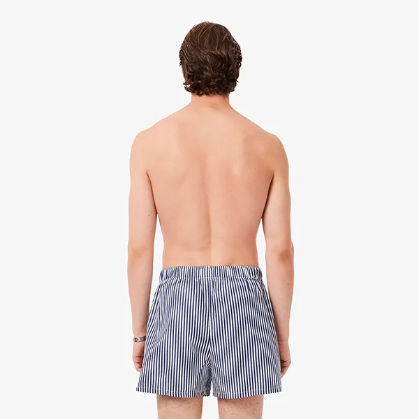 Set 3 Quần Ngủ Nam Lacoste 3-Pack Cotton Weave Boxers 7H2389 525 Màu Xanh Size S