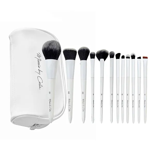 Set Cọ Trang Điểm Missie By Celin Màu Trắng 12 Cây