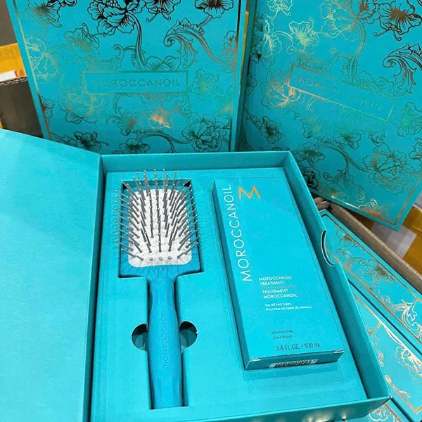 Set Dầu Dưỡng Tóc Moroccanoil Treatment Original Oil 100ml Và Lược Gỡ Rối