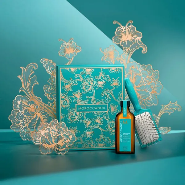 Set Dầu Dưỡng Tóc Moroccanoil Treatment Original Oil 100ml Và Lược Gỡ Rối