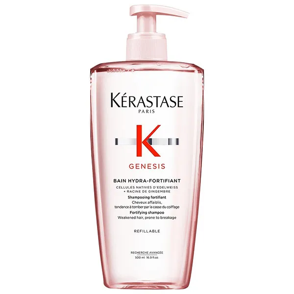 Set Dầu Gội Kérastase Genesis Bain Hydra-Fortifiant 500ml Và Túi Refill 500ml